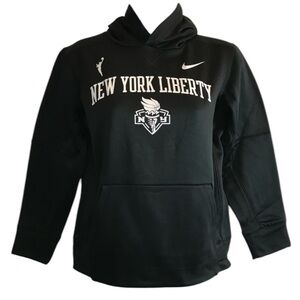 NIKE x WNBA NY Liberty Basketball Dri-Fit black hoodie sweatshirt size Y S NWT